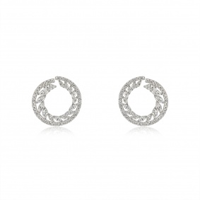 White Gold Diamond Earrings 6.72ct TDW White Gold Diamond Earrings 6.72ct TDW